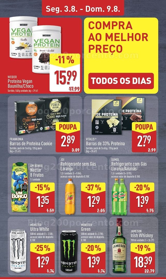 Antevisão Folheto ALDI Promoções de 3 a 9 agosto